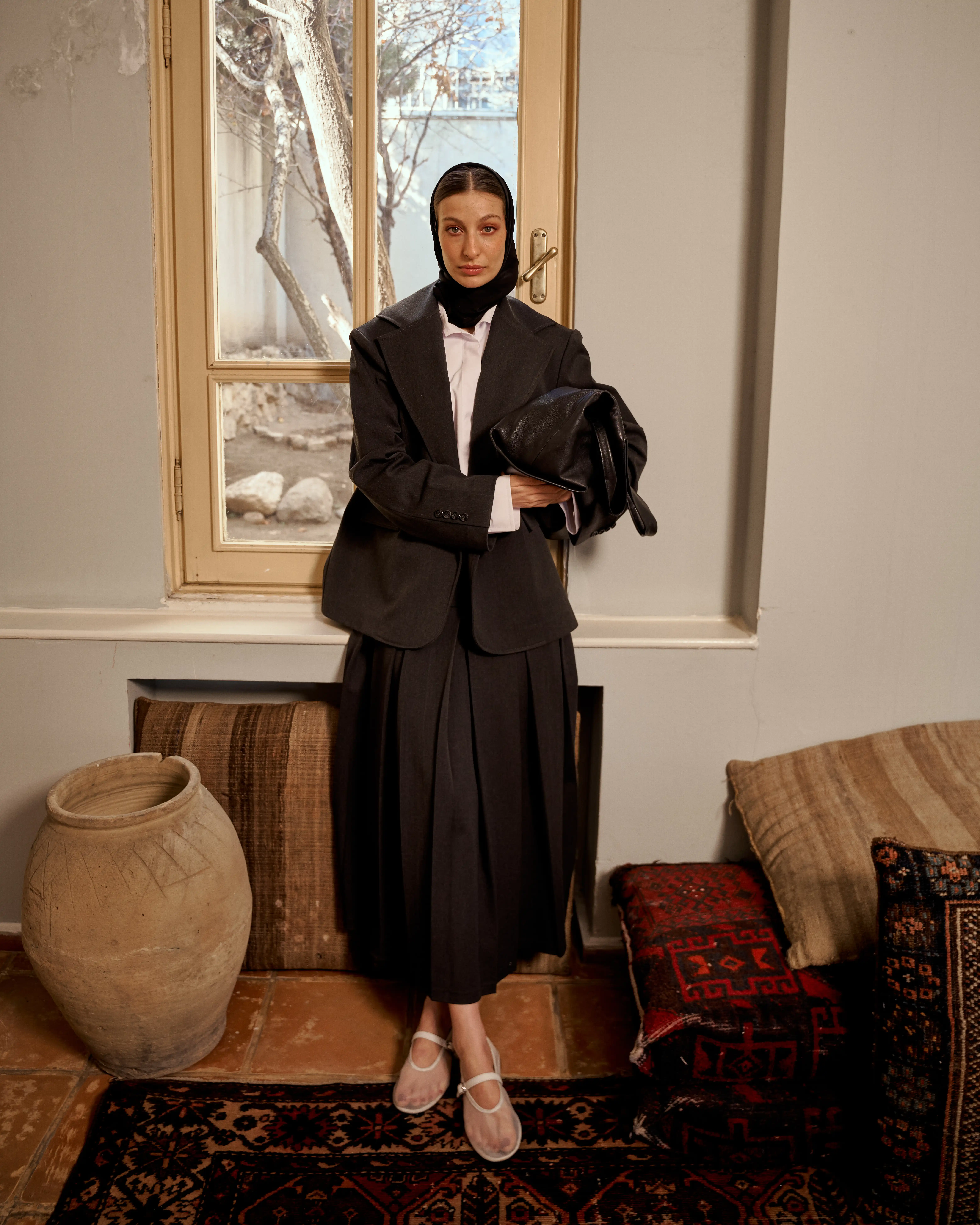 دامن گاباردین پیله‌دار